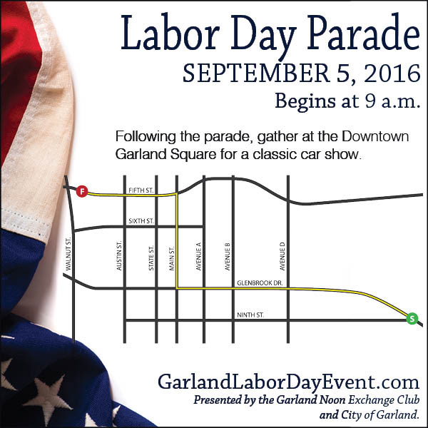 LaborDayParadeRoute The Garland Texan Local News