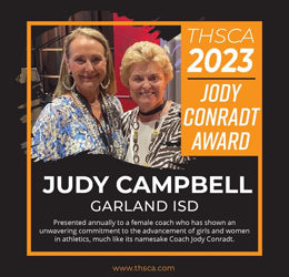 GISD’s Judy Campbell receives THSCA award