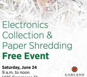 Electronics collection, paper shredding event