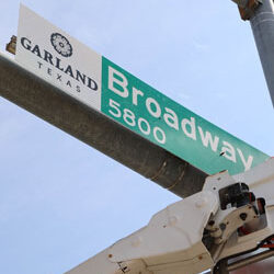Streets identified as uniquely Garland on replacement signs