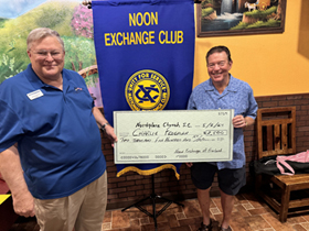 Noon Exchange Club awards scholarships, donations