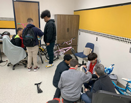 Students learn valuable lessons through bike repair program