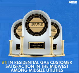 Atmos Energy ranks No. 1 residential satisfaction in midwest